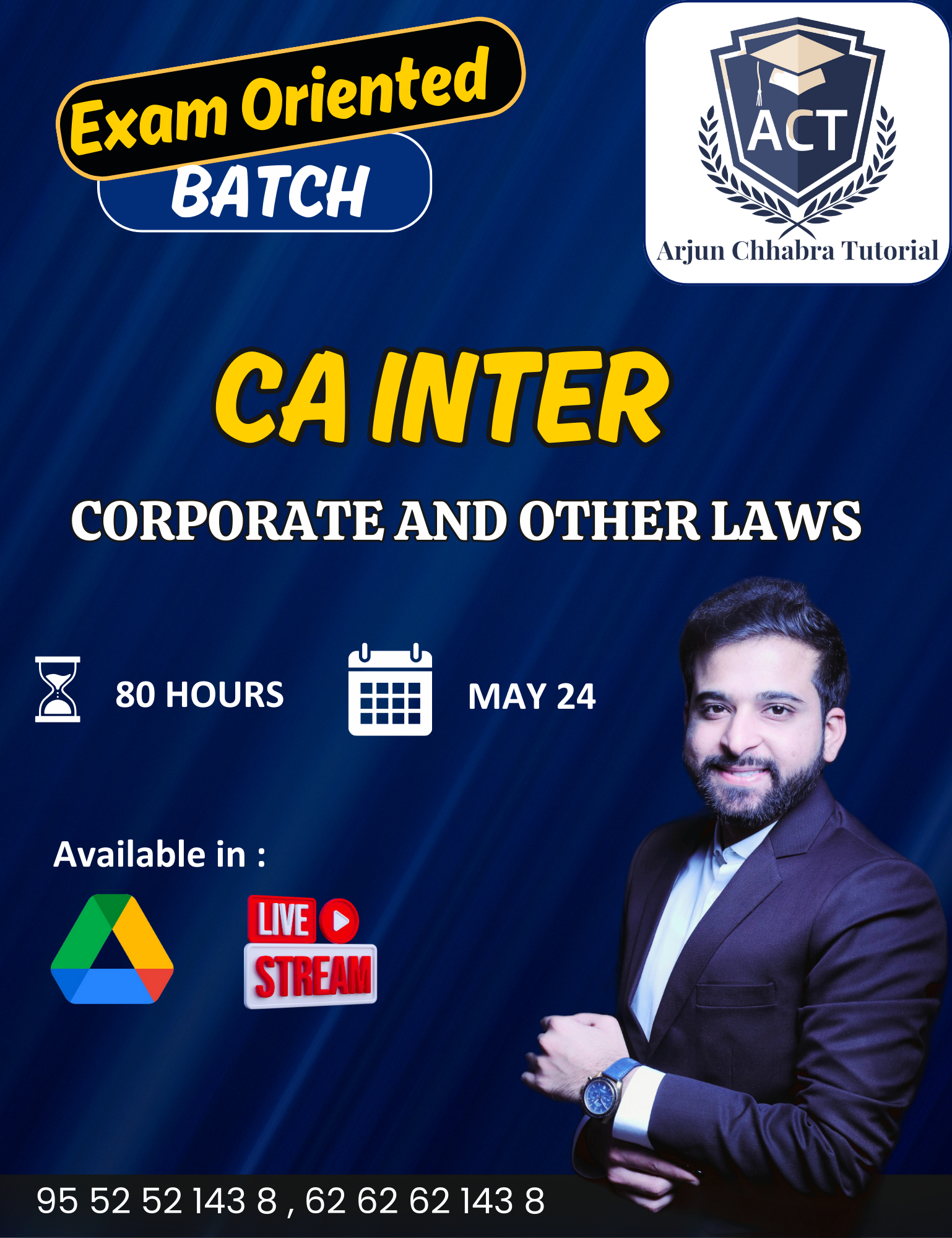 CA Inter Corporate & Other Laws Exam Oriented Batch MAY 2024 